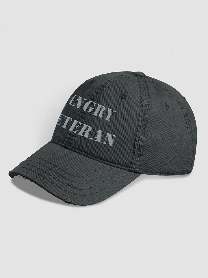 Angry Veteran Distressed Dad Hat product image (2)
