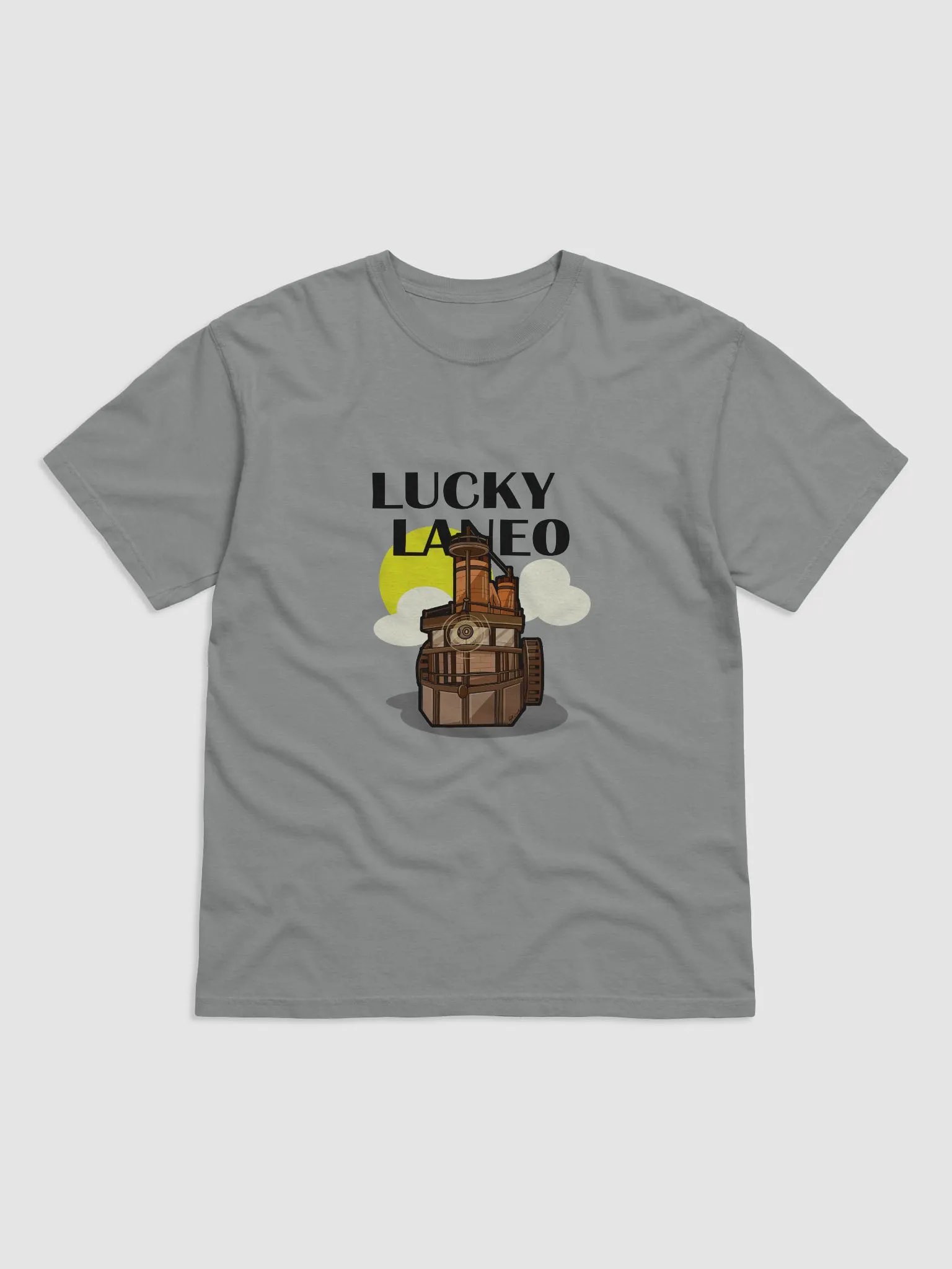 LuckyLane0 STEAMBOAT T-shirt (Black Text) product image (1)