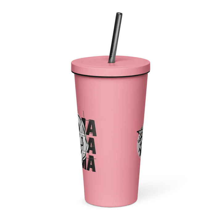 Vaso de acero inoxidable con pajita product image (2)
