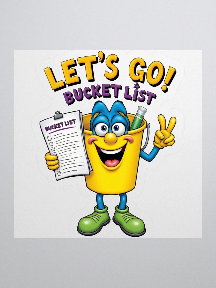 Bucket List Bliss Kiss-Cut Stickers product image (2)