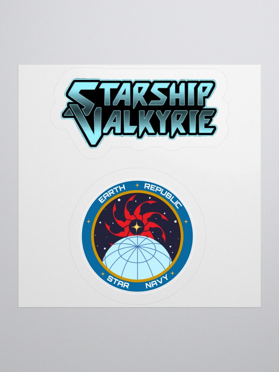 Starship Valkyrie ERSN and Blue Logo Sticker Sheet product image (2)