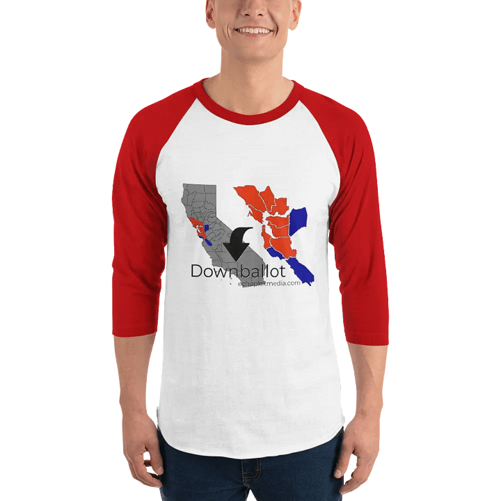 Downballot Baseball Style Tees - Light Torso Colors product image (1)