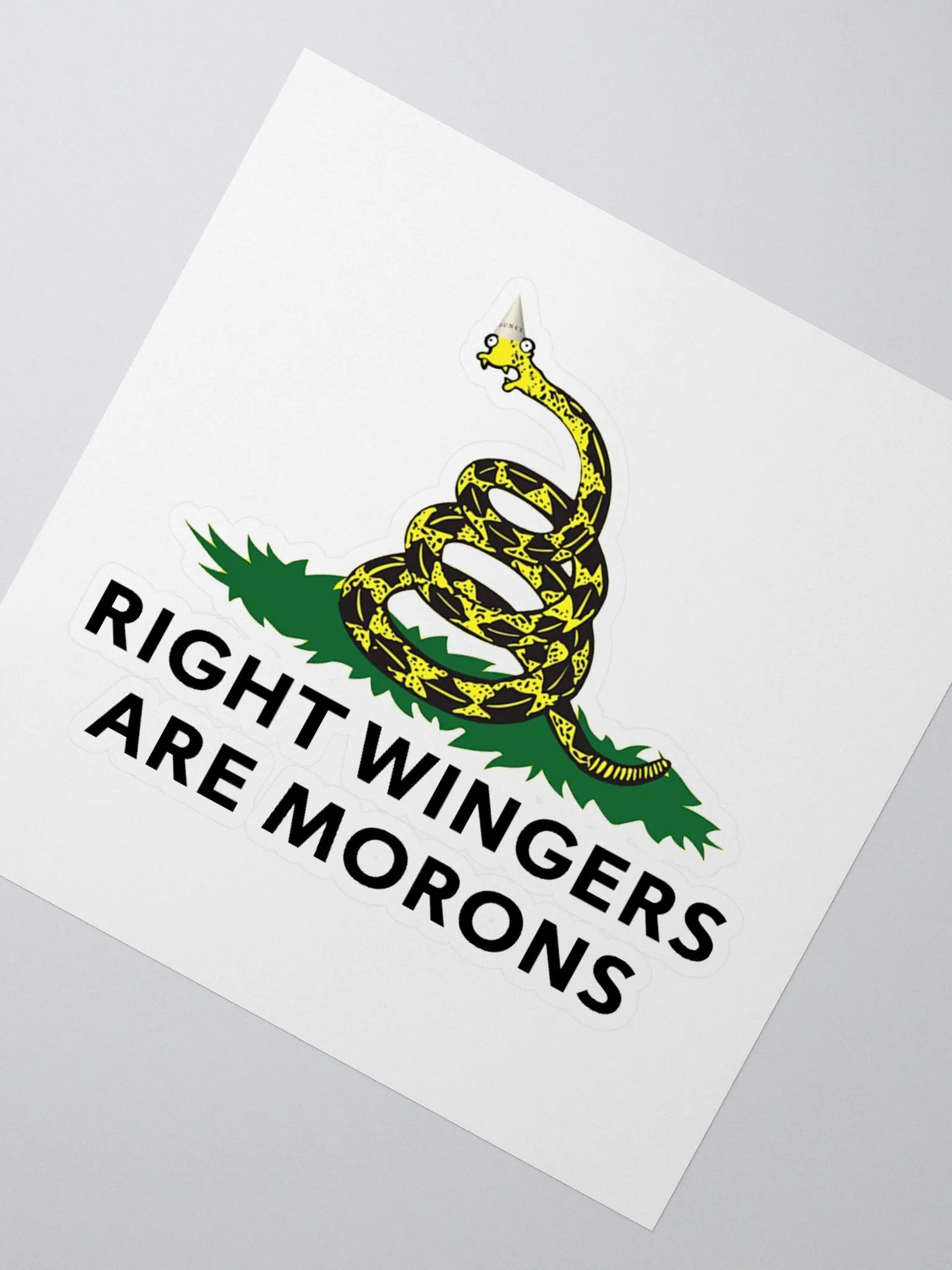Expressive Rattlesnake Kiss Cut Stickers product image (5)