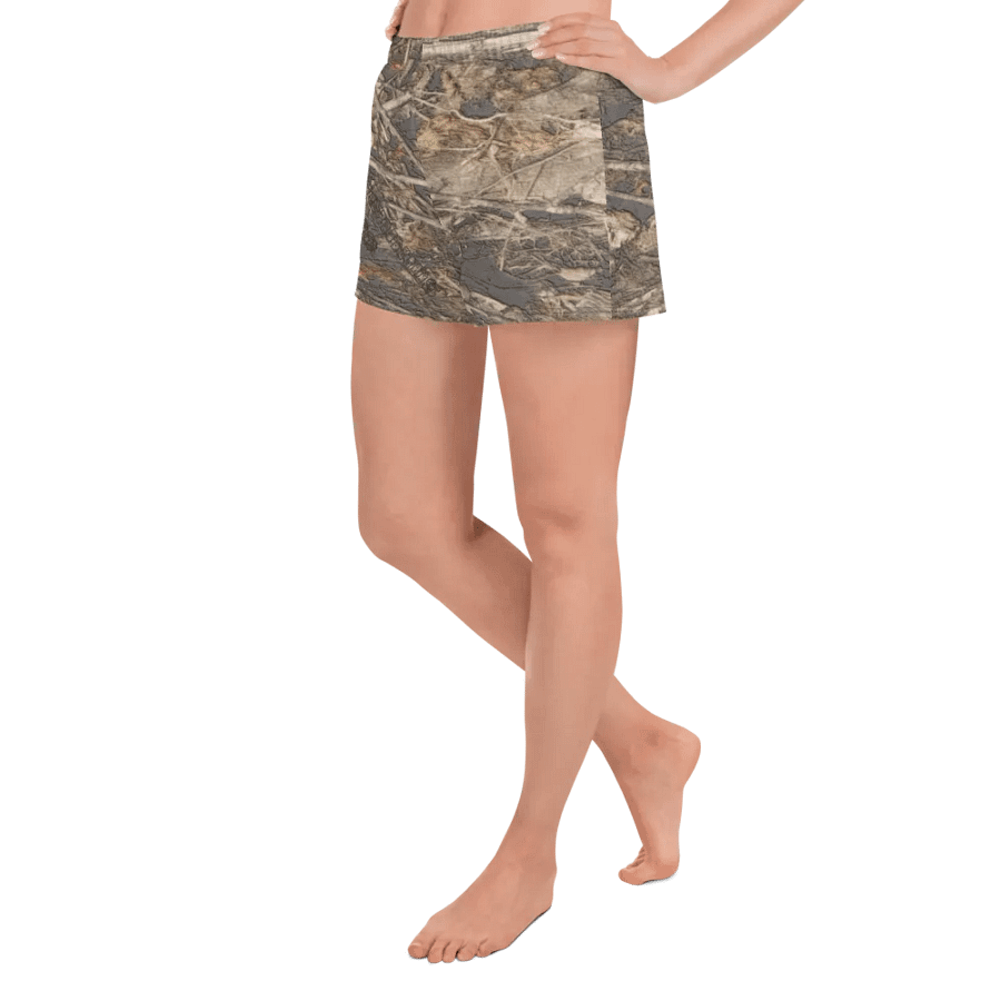 Unisex Athletic Short Shorts - Dead Split - It Happennnns Camo product image (12)
