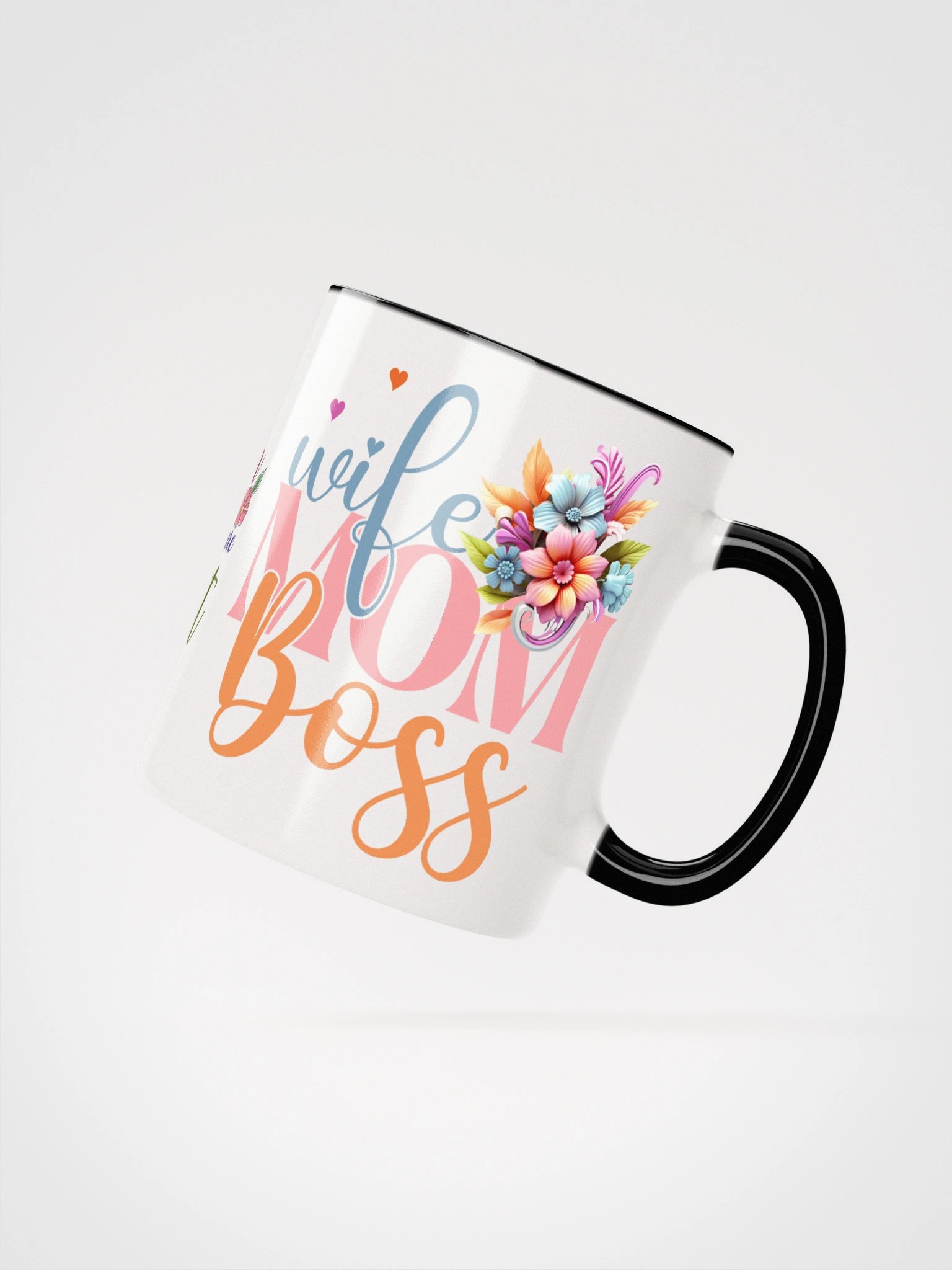 Wife Mom Boss Floral Ceramic Mug product image (21)
