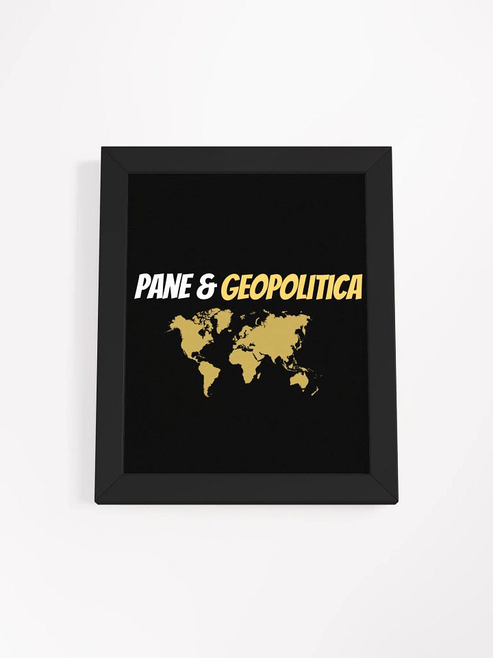 POSTER CON CORNICE " PANE&GEOPOLITICA" product image (6)