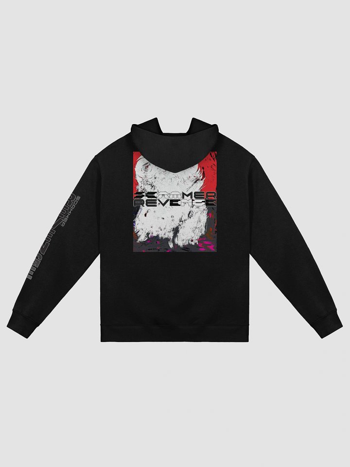 Scammer Revenge Premium Oversized Hoodie with Glitch-Style Logo product image (2)