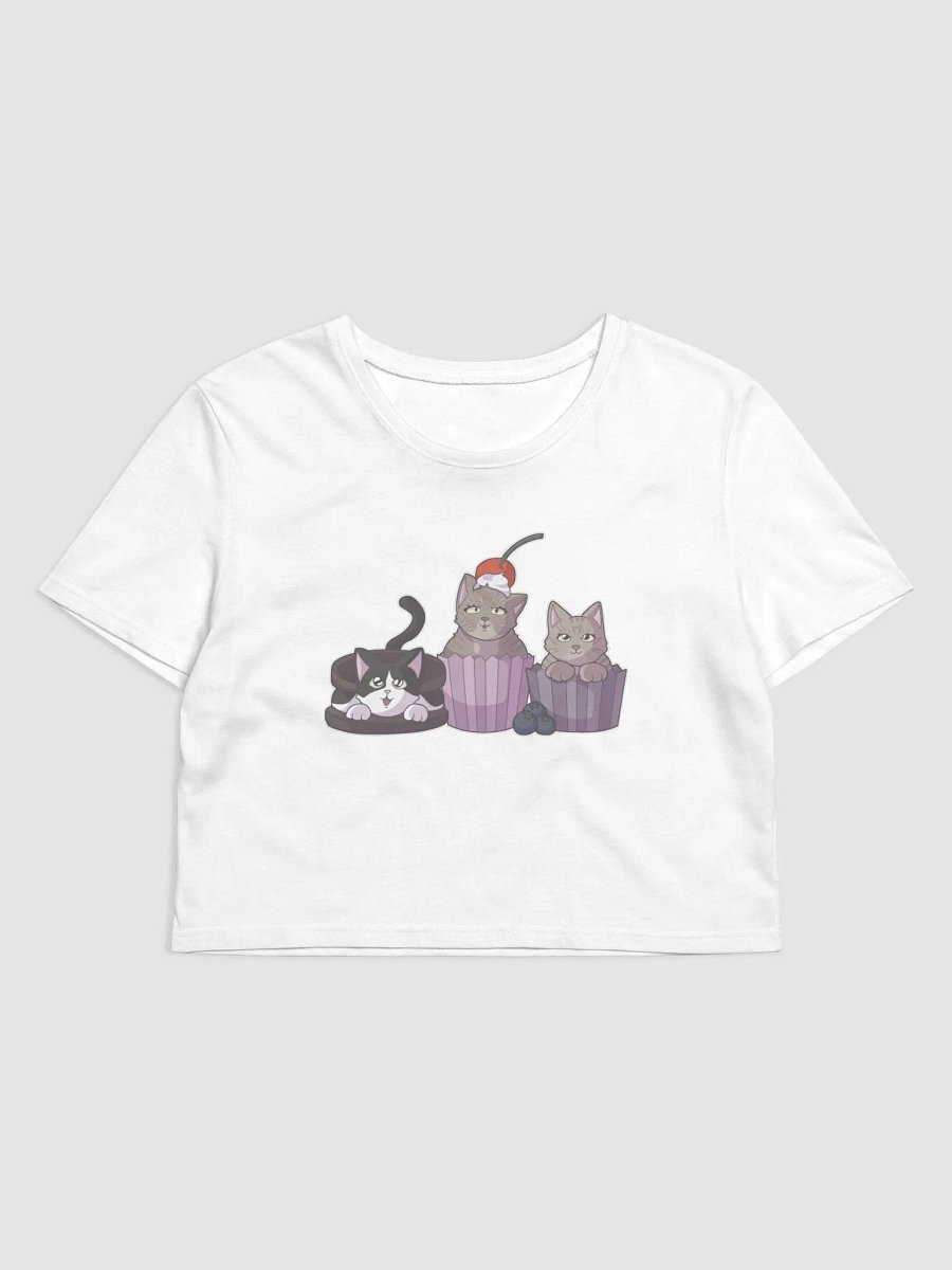 Crop Top with THE three cats. product image (1)