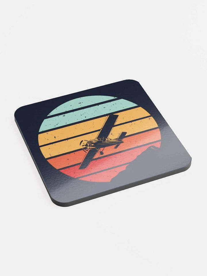 Sunrise Flight Glossed Cork Coaster product image (2)