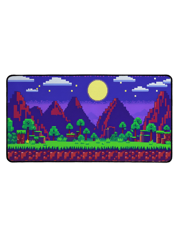 Minefort Pixel Nightscape Mousepad product image (1)