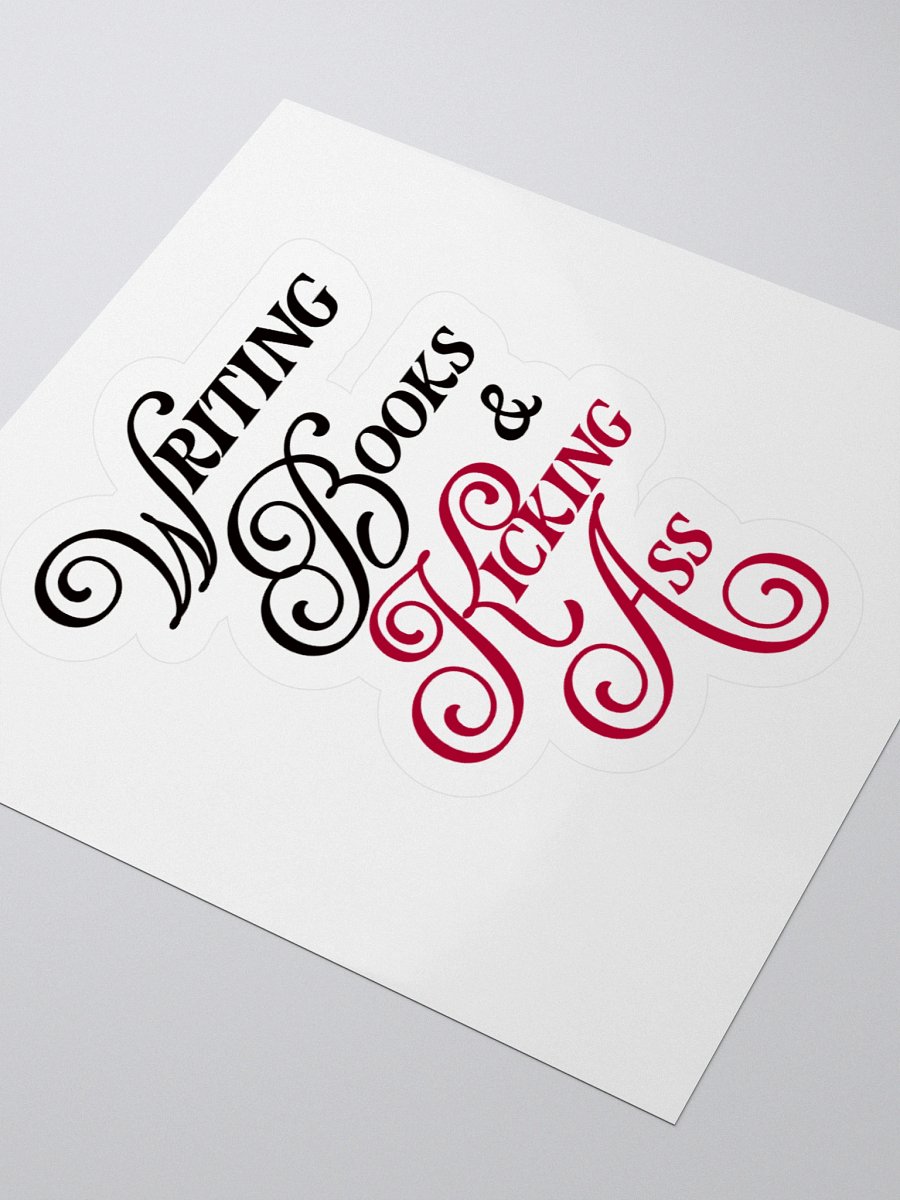 Writing Books Kiss Cut Sticker product image (9)