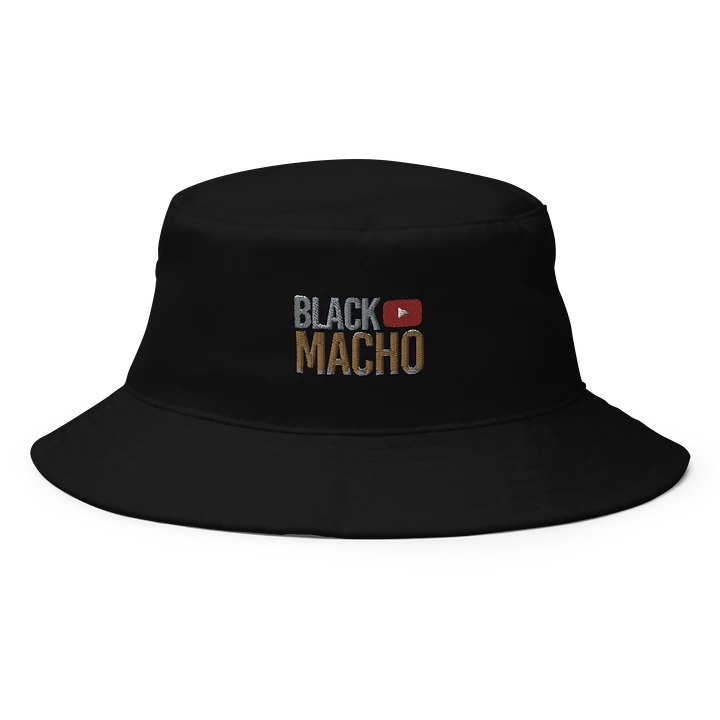 Black Macho Embroidered Bucket Hat product image (1)