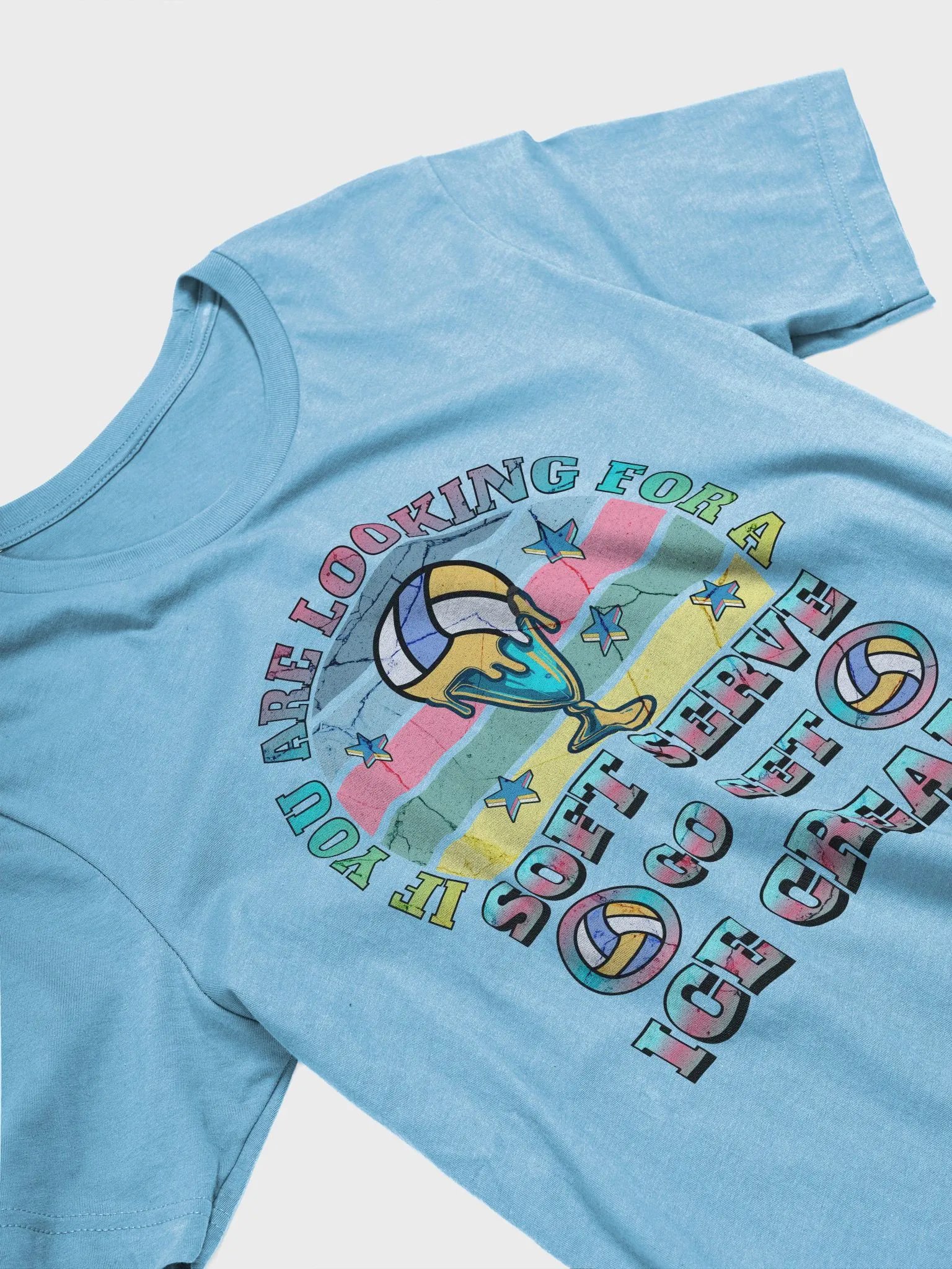If You Are Looking For A Soft Serve Go Get Ice Cream Volleyball T-Shirt product image (2)