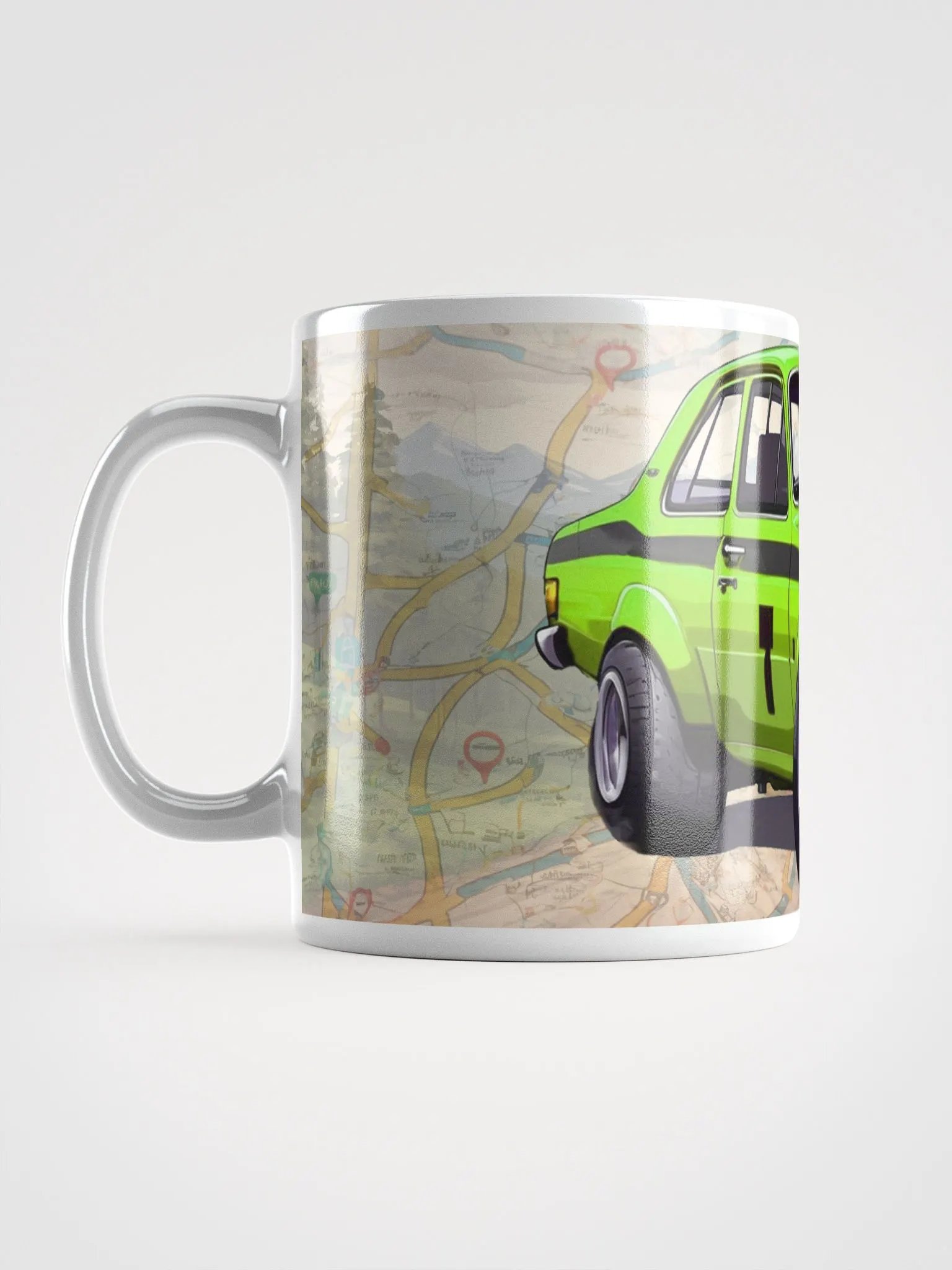 Cartoon Ford Escort MK1 Green product image (6)