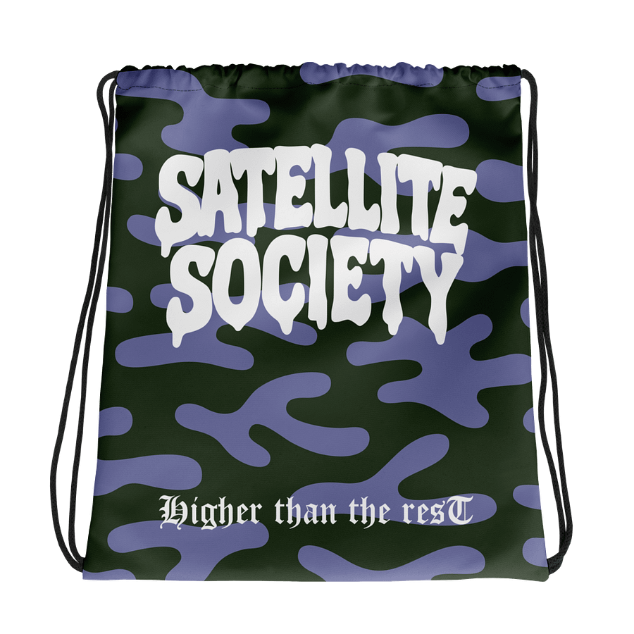 Satellite Society Drip Drawstring Bag product image (1)