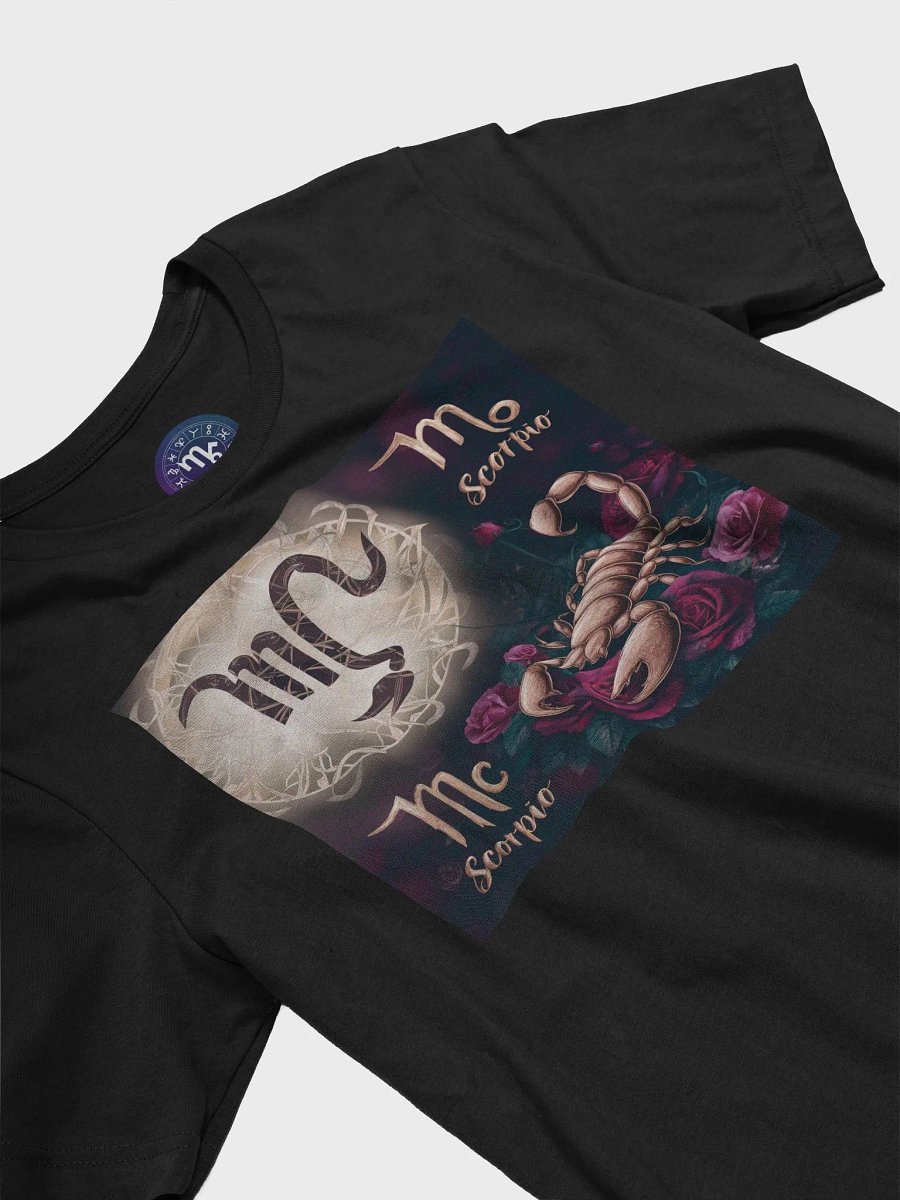 Scorpio Zodiac Unisex Supersoft T-Shirt with Floral Design product image (5)