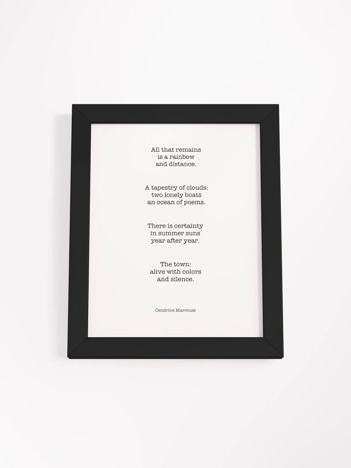 Four Haiku (Framed Poster) product image (5)