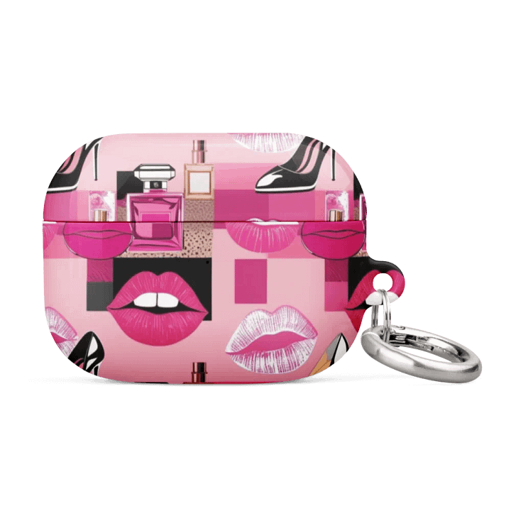 Chic Pink Grid AirPods® Case product image (1)
