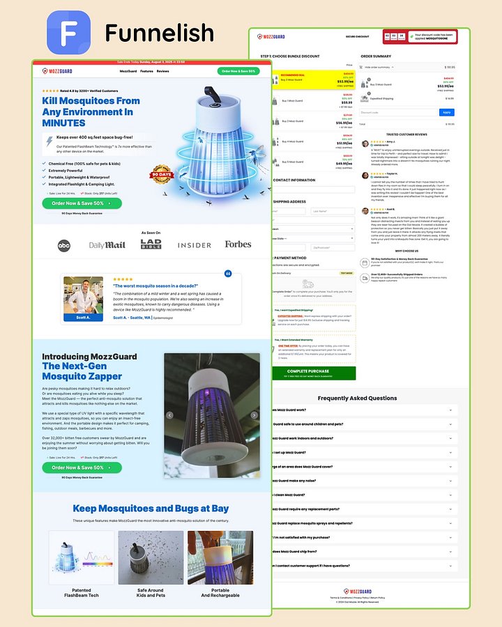 Mozz Guard Funnel | Funnelish product image (1)