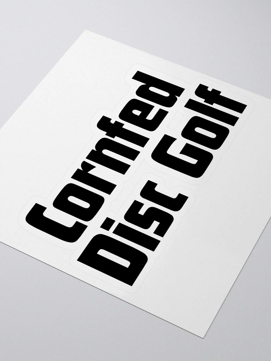 Cornfed Disc Golf Sticker Text 4" product image (3)