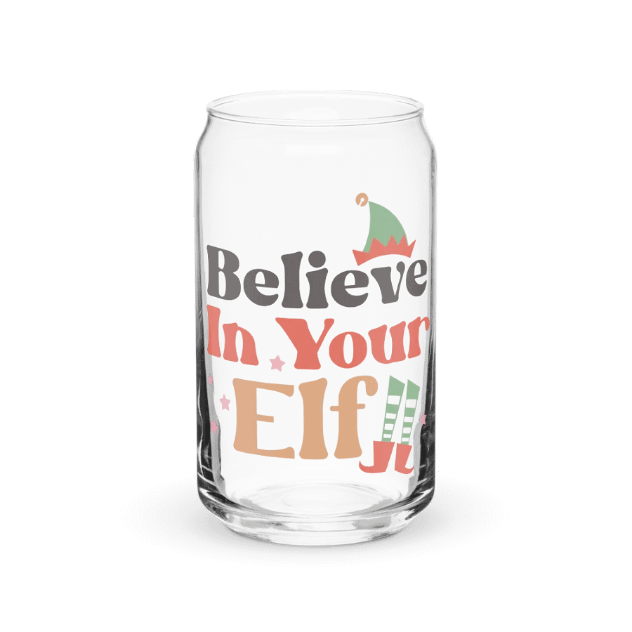 Believe In Your Elf Can-Shaped Glass product image (2)