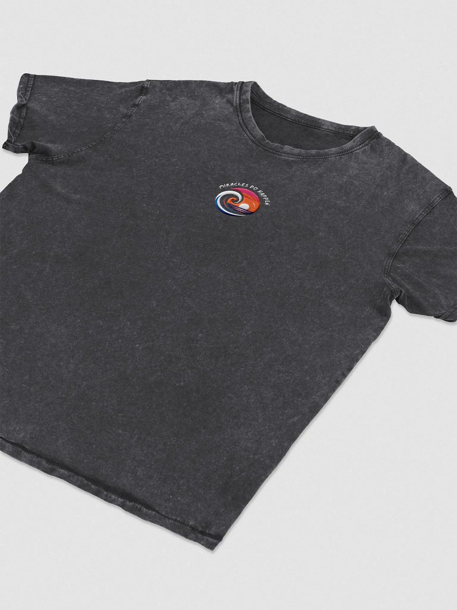 Sunset Wave Logo Denim Tee | miracle do happen product image (1)