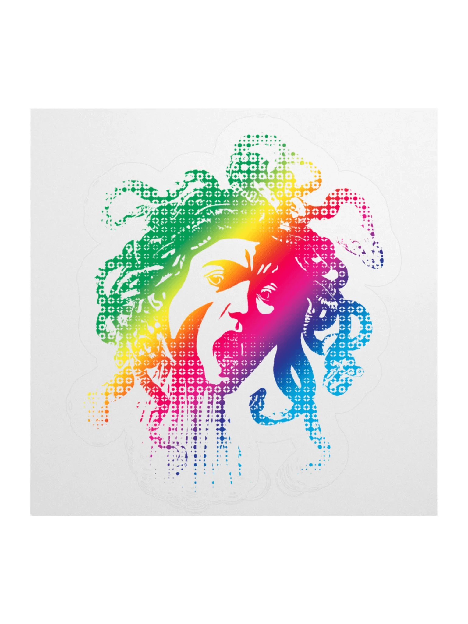 Sticker - Rainbow Medusa (transparent background) product image (1)