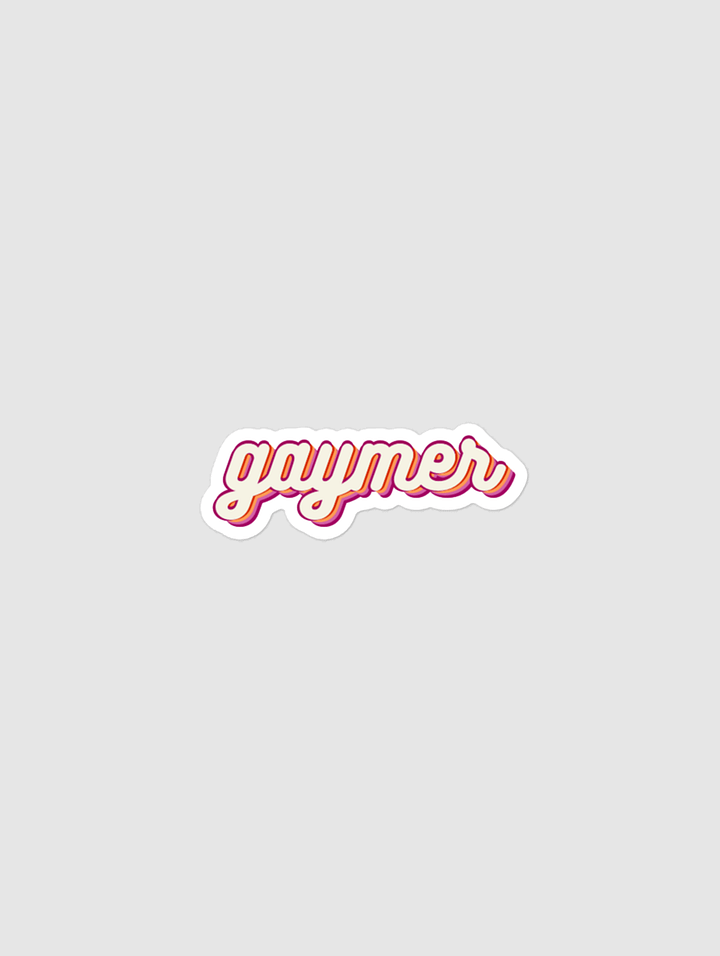 GAYMER STICKER - LESBIAN PRIDE product image (1)