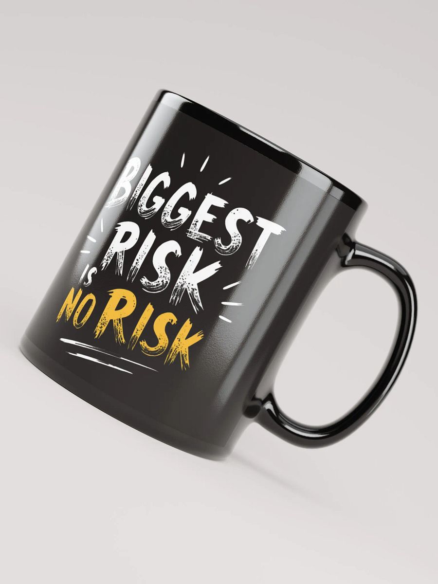 Biggest Risk Is No Risk  Inspirational Mug – Ignite Your Inner Mark Zuckerberg Boldness & Transform Your Life! product image (4)