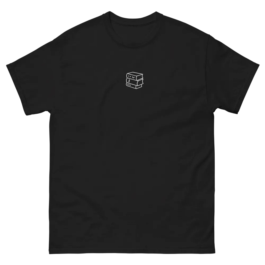 Sleek Line Drawing of books T-Shirt product image (21)