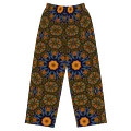 Orange and Blue Sketchy Kaleidoscope Wideleg Pants product image (1)