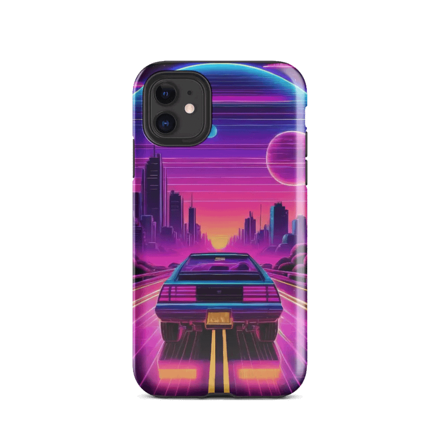 Neon Highway to Tokyo Tough Case for iPhone product image (2)