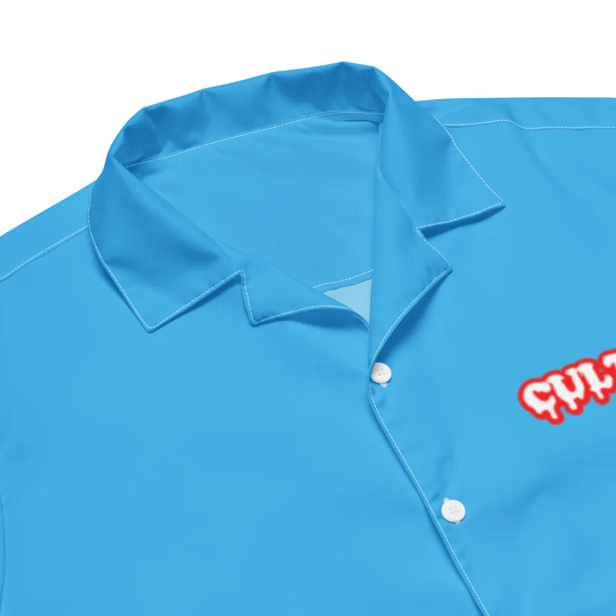 OCEAN BLUE RED CULT BUTTON UP product image (5)