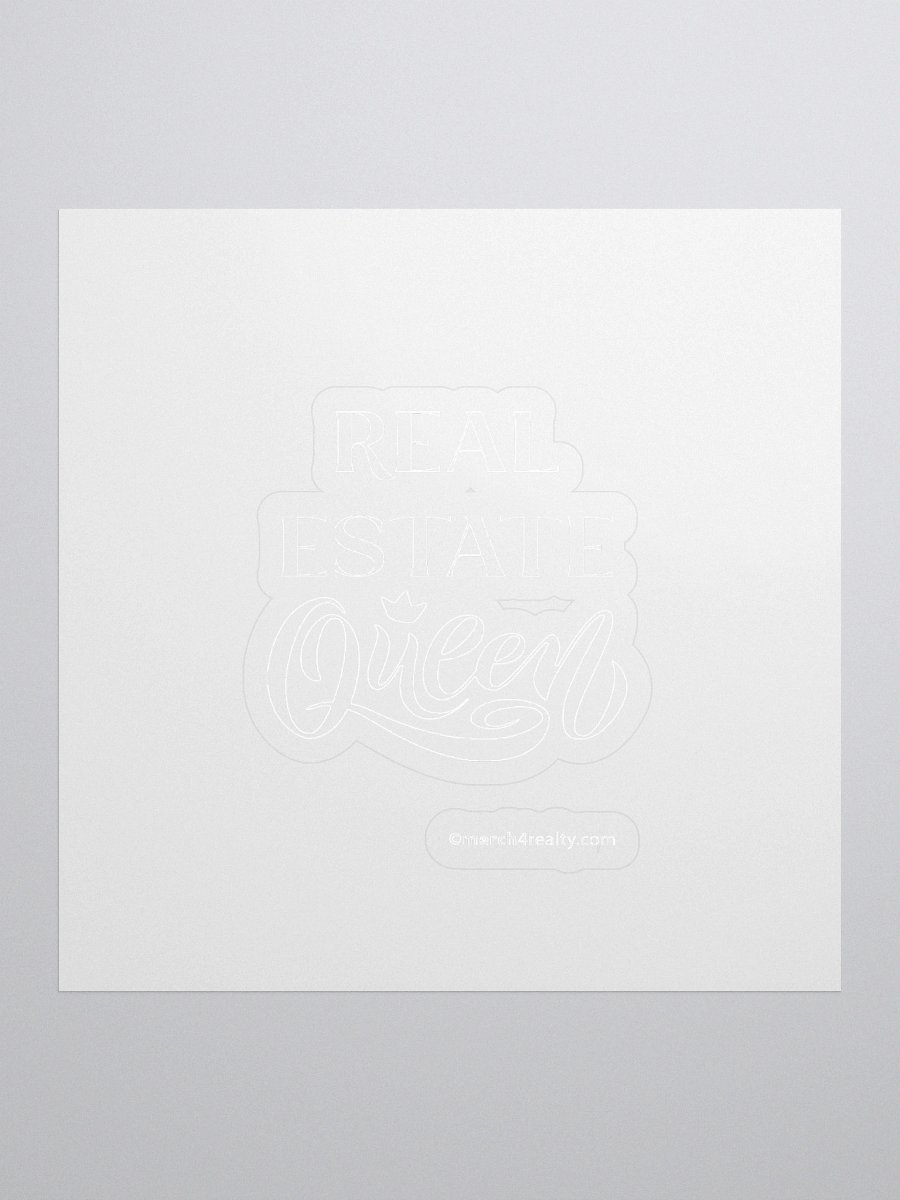 Real Estate Queen Kiss Cut Stickers product image (1)