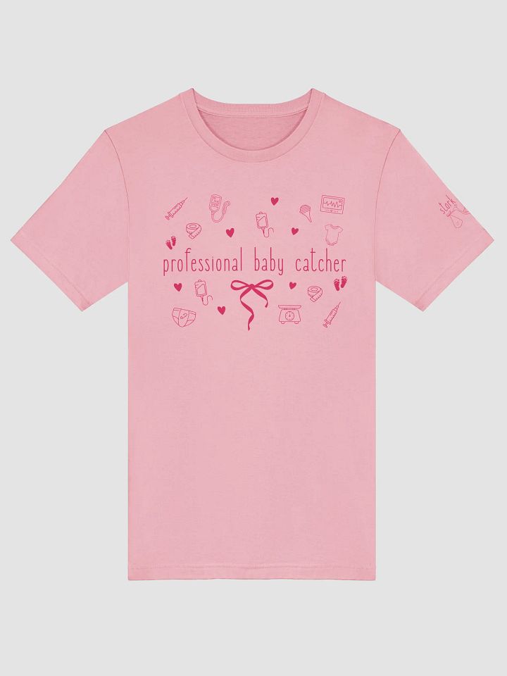 baby catcher (pink font tee) product image (1)