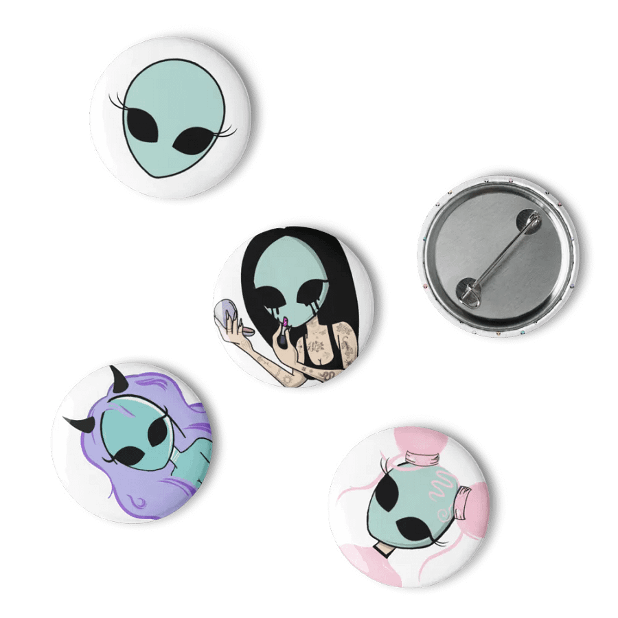 5 Alien Pin Badges product image (4)