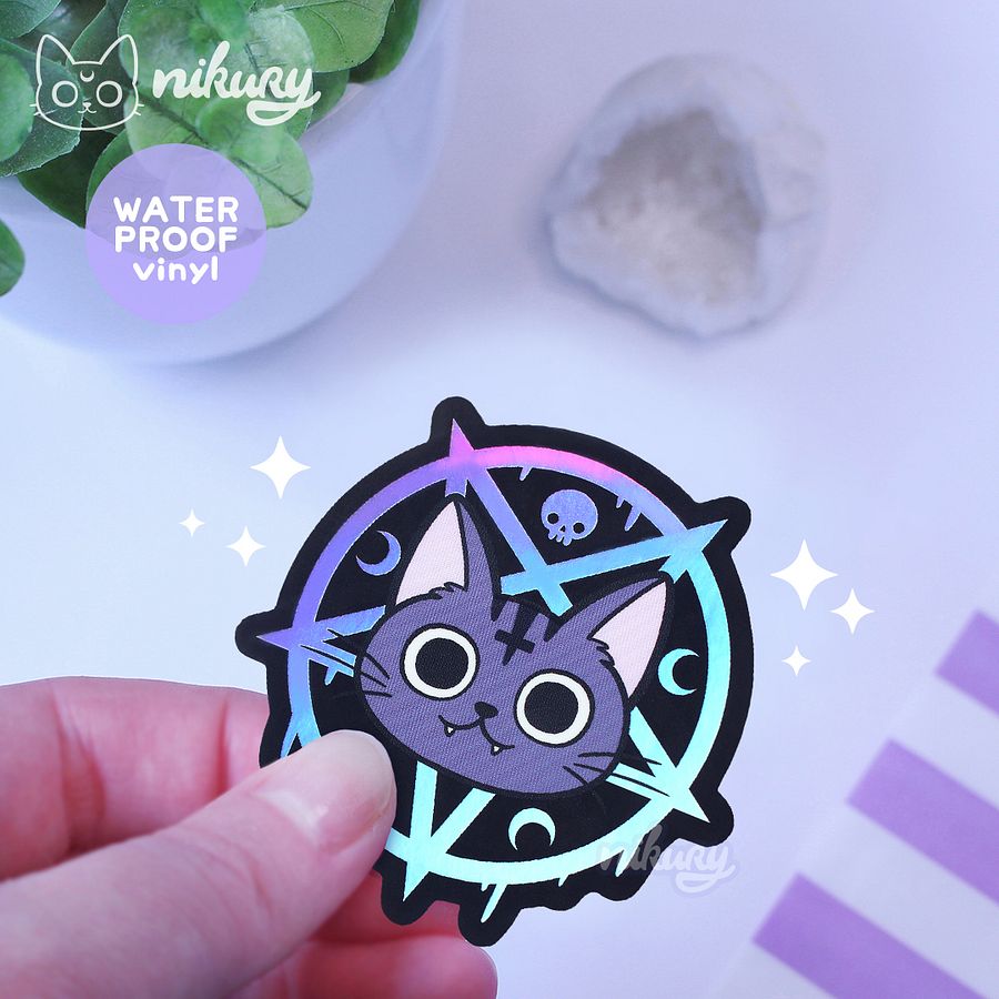 Holographic Lucipurr Sticker product image (5)