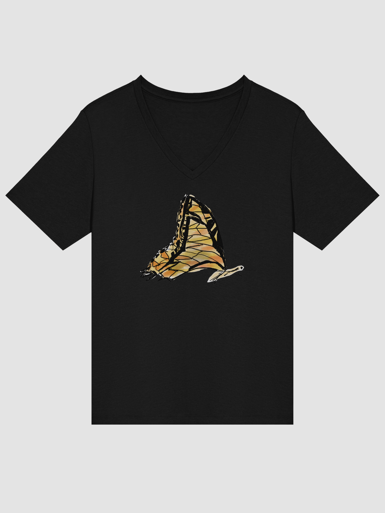 Butterfly Relaxed V-Neck Tee product image (14)