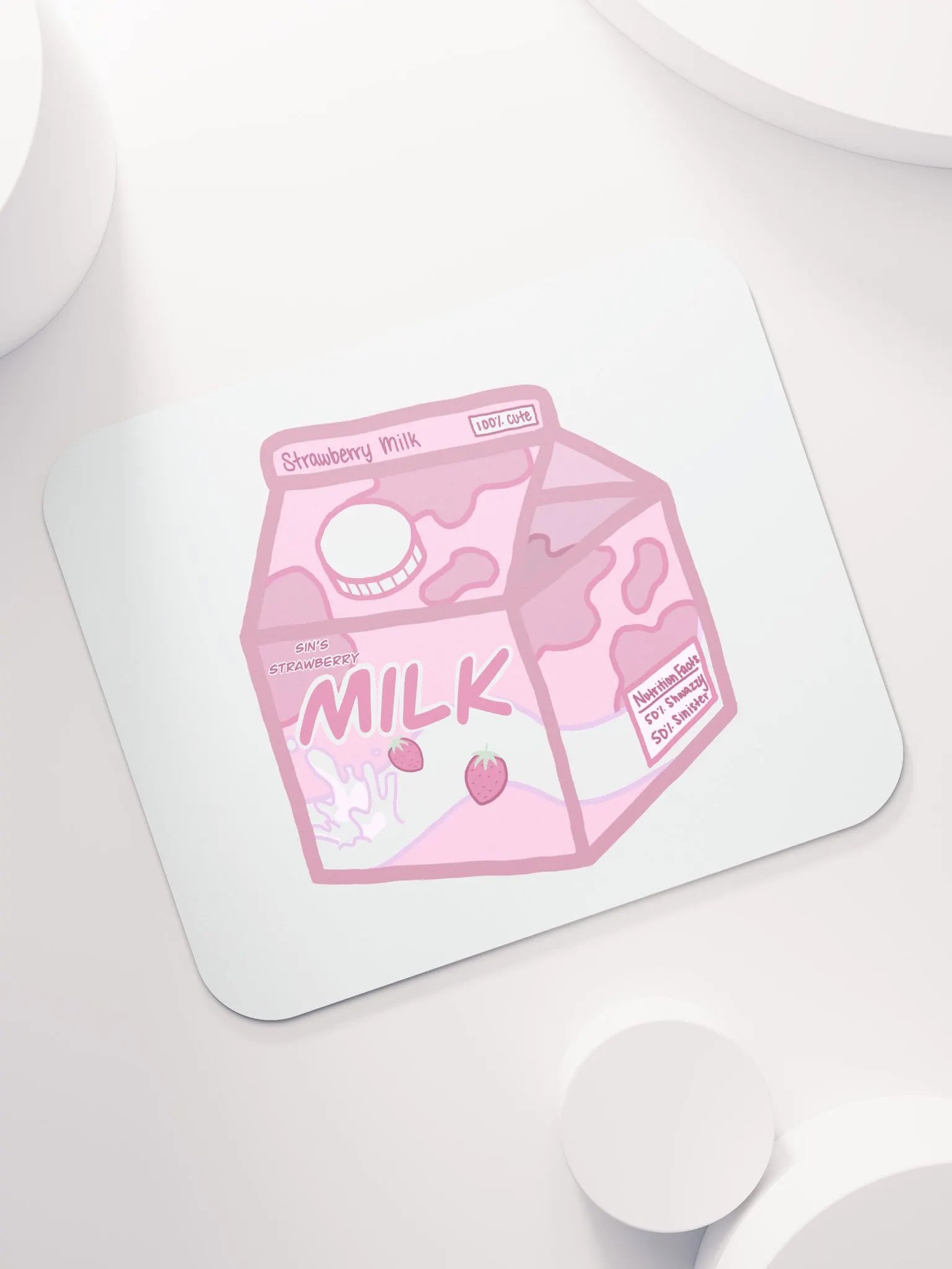 SinisterSushii Strawberry Milk Mousepad product image (7)