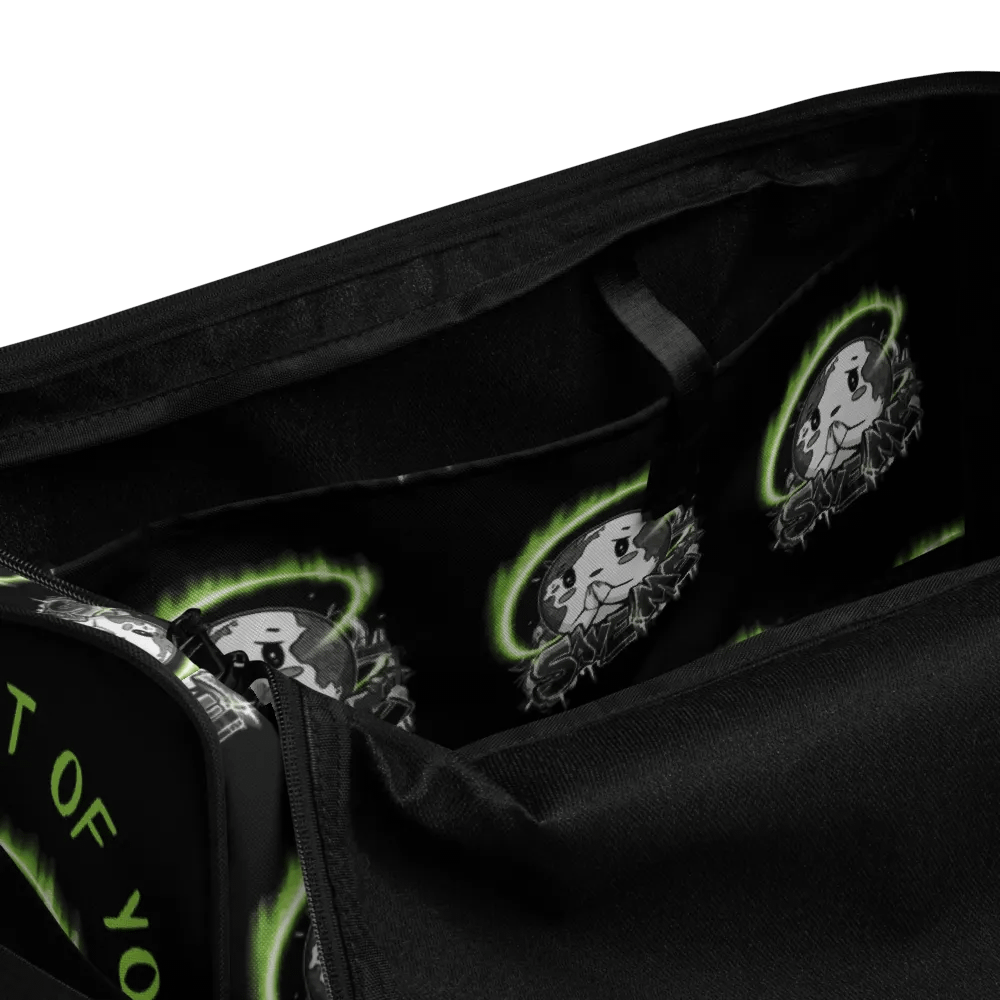 Save Me: A Plea from Planet Earth Black Duffle Bag 🌍 product image (9)