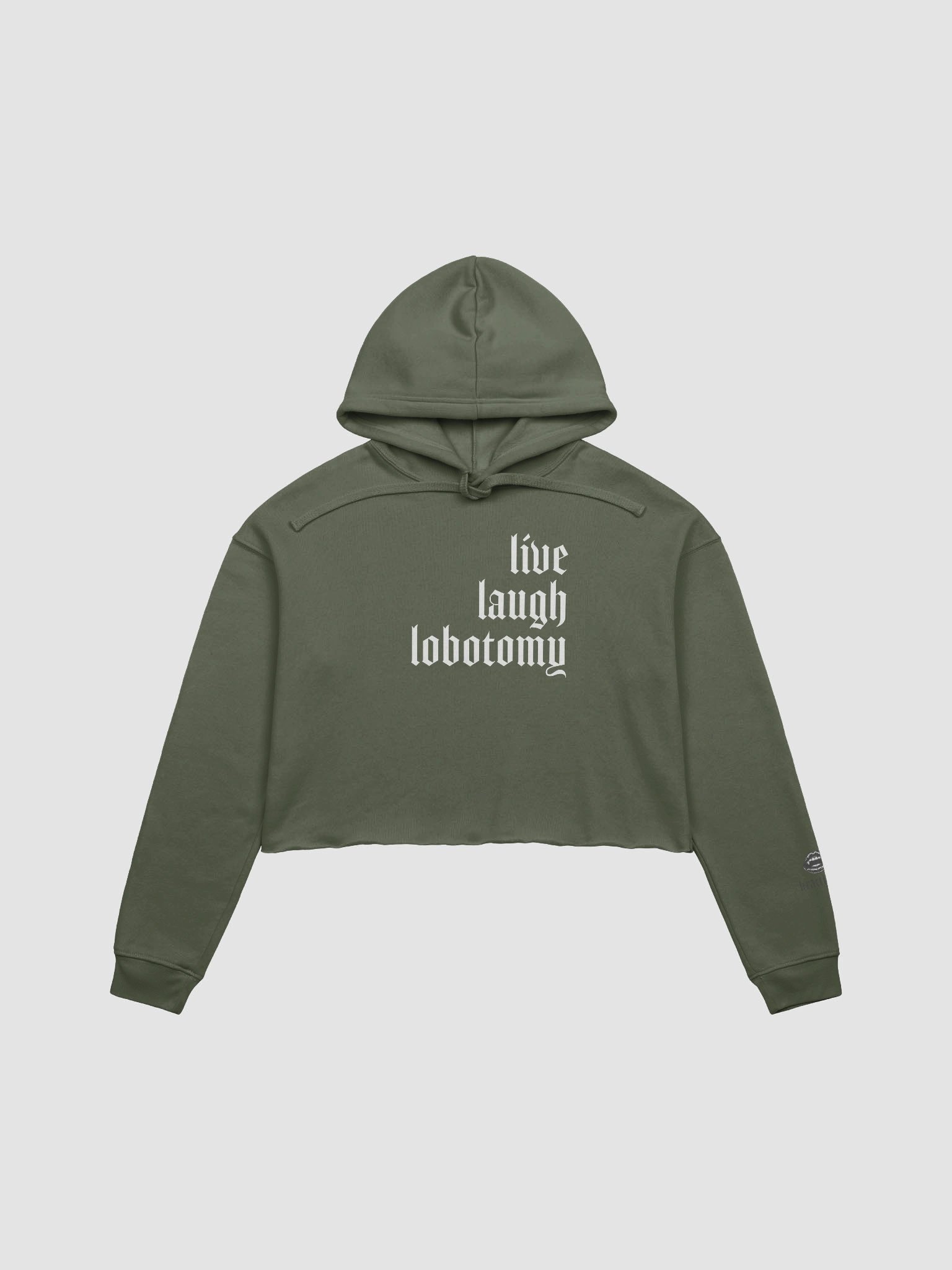 live laugh lobotomy cropped hoodie product image (3)