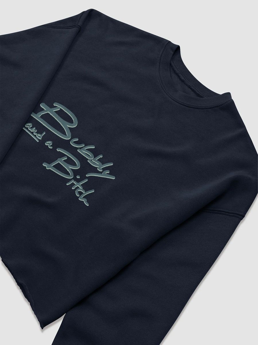 Bubbly and a B*tch (fir shadow design) women's fleece crop sweatshirt product image (21)