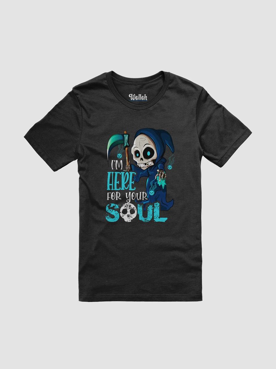 I'm Here for Your Soul – Halloween Grim Reaper Cartoon T-Shirt product image (1)