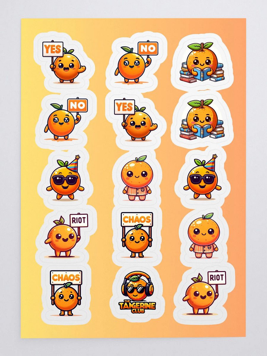 Tangerine Sticker Sheet #2 product image (3)