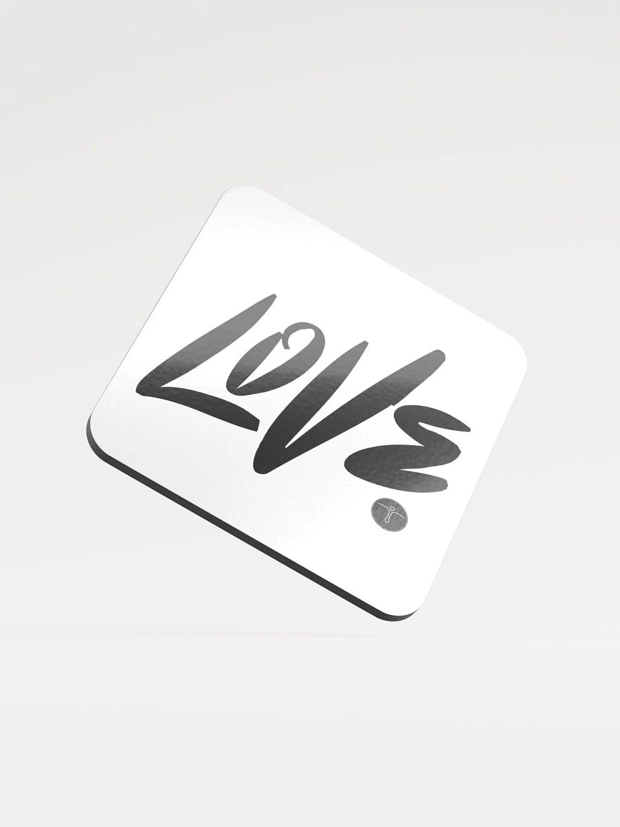 Love - Keep It Simple - Glossed Cork Coaster product image (2)