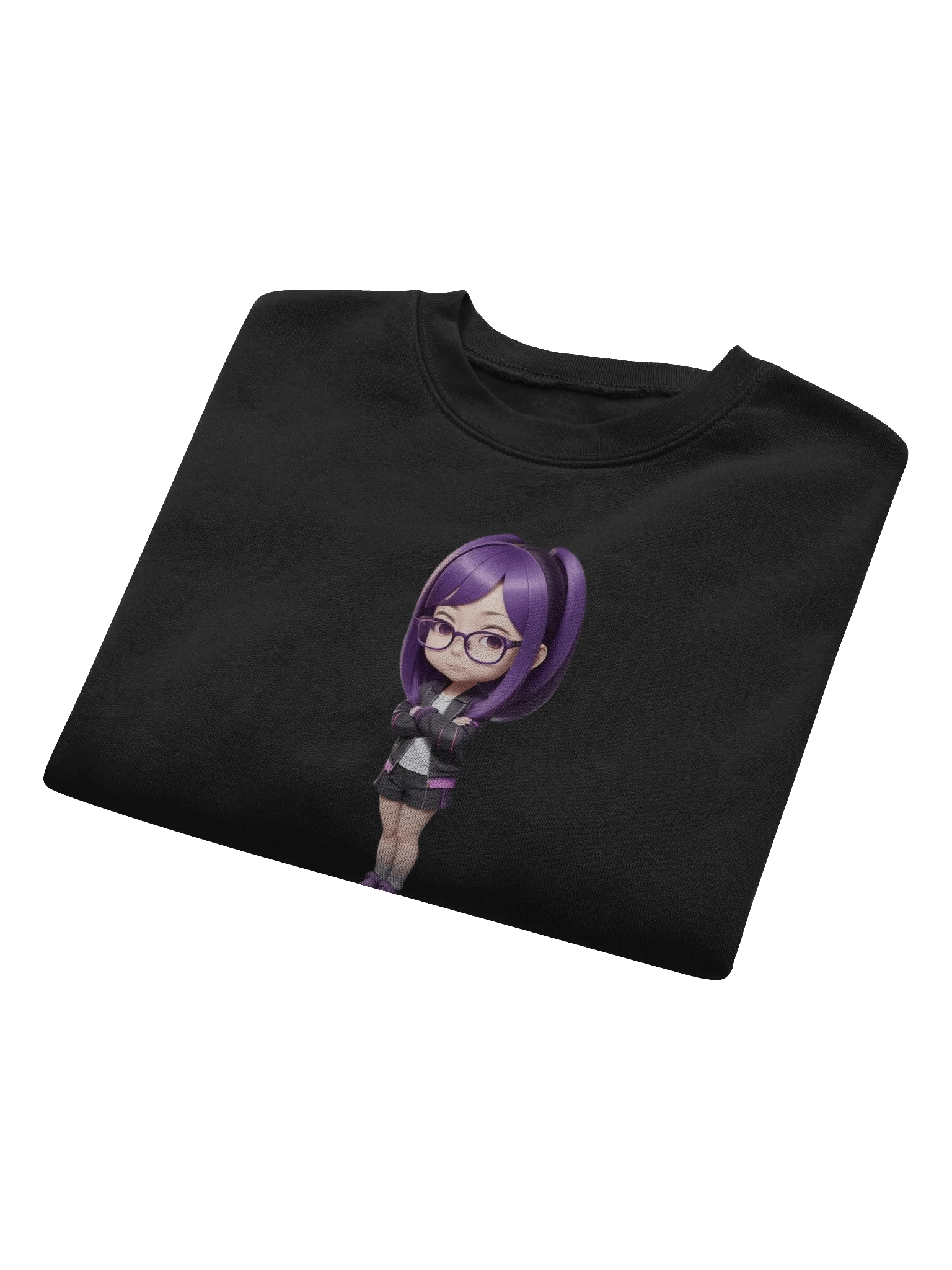 (Purple CHIBI) K Crop Sweatshirt product image (8)