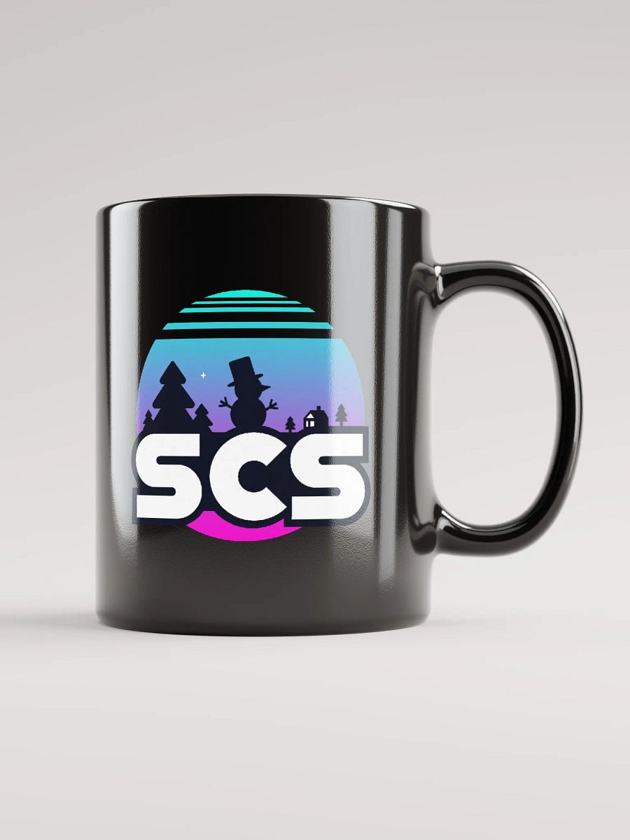 SCS WINTER VIBES GLOSSY BLACK MUG product image (2)