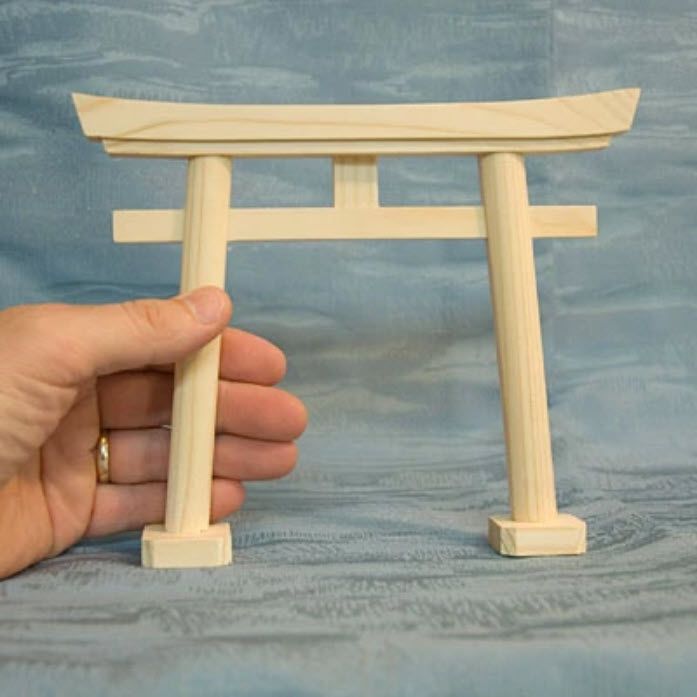 Japan Shinto Shrine Gate - Small Wood Model Torii Tori product image (1)