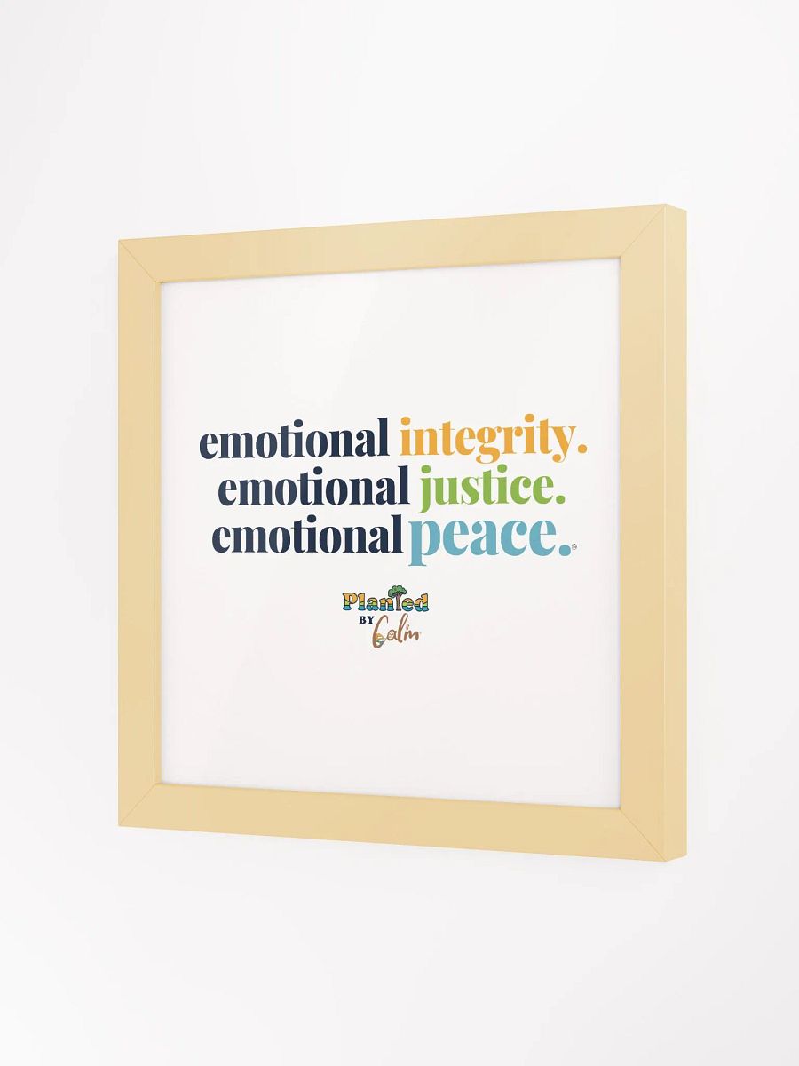 Official Planted By Calm | Calm Keepers High-Quality Framed Matte Poster (Choose Your Color/Size) product image (3)