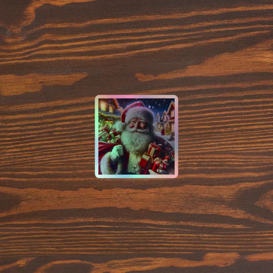 Love Joy Bestseller Santa With Gifts Holographic Stickers product image (5)